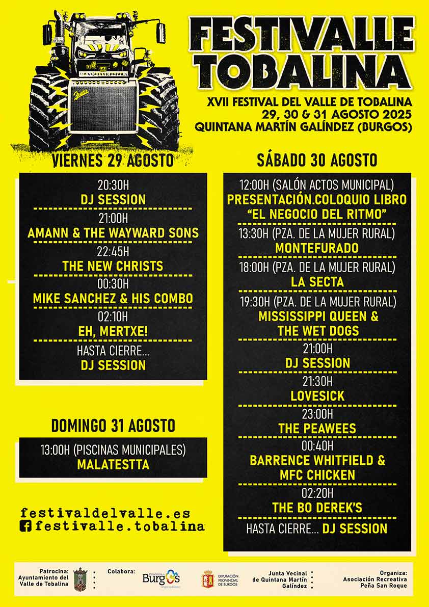 Programación Festivalle 2025 en Quintana